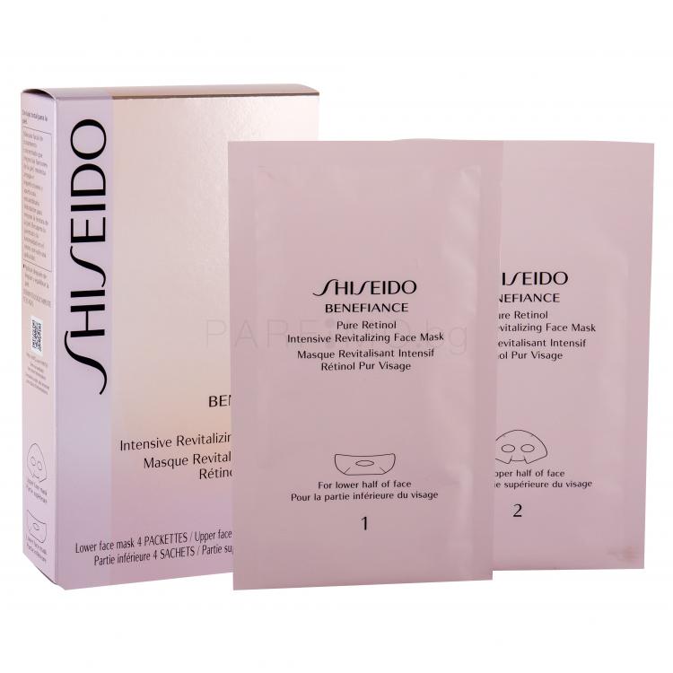 Shiseido Benefiance Pure Retinol Маска за лице за жени 4 бр