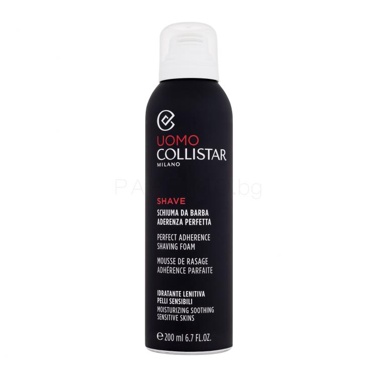 Collistar Uomo Perfect Adherence Shaving Foam Пяна за бръснене за мъже 200 ml