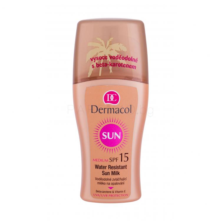 Dermacol Sun Milk Spray SPF15 Слънцезащитна козметика за тяло за жени 200 ml