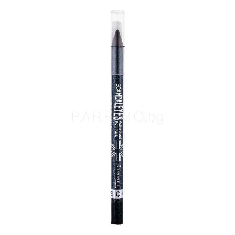Rimmel London Scandaleyes Kajal Молив за очи за жени 1,2 g Нюанс 002 Sparkling Black