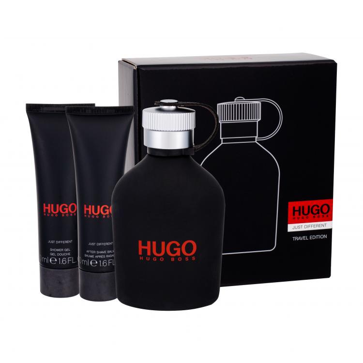 HUGO BOSS Hugo Just Different Подаръчен комплект EDT 150ml + 50ml балсам за след бръснене + 50ml душ гел