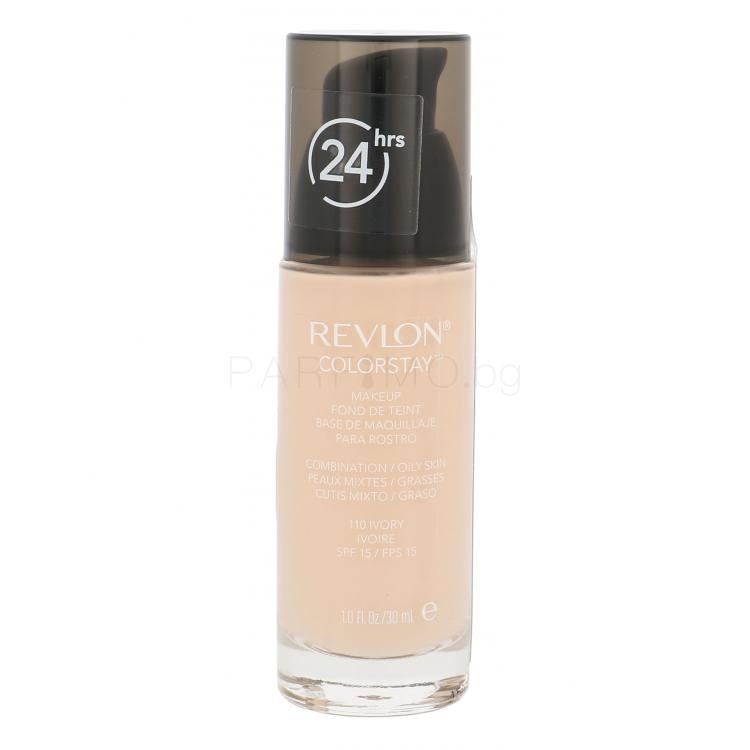 Revlon Colorstay Combination Oily Skin SPF15 Фон дьо тен за жени 30 ml Нюанс 110 Ivory