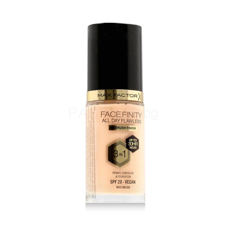 Max Factor Facefinity All Day Flawless SPF20 Фон дьо тен за жени 30 ml Нюанс N55 Beige
