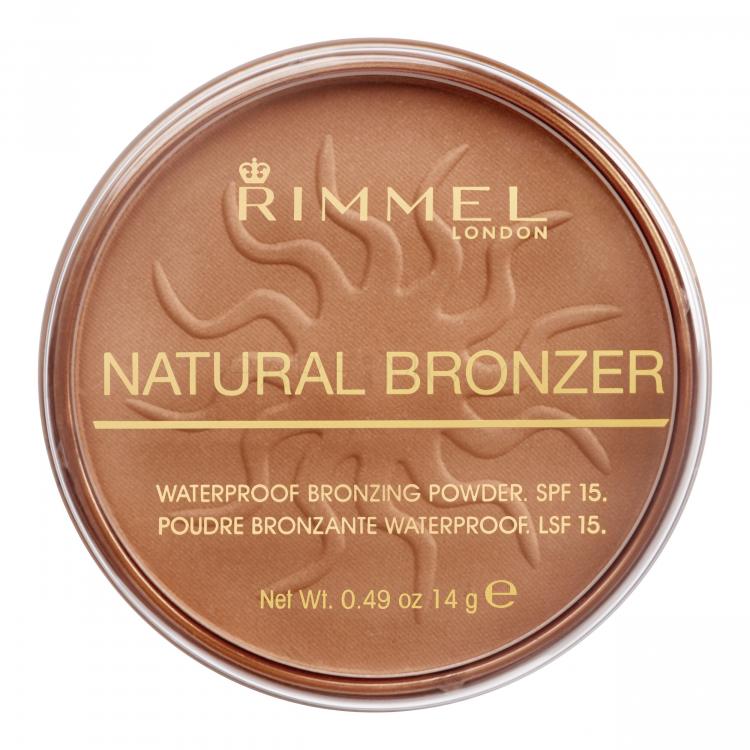 Rimmel London Natural Bronzer SPF15 Бронзант за жени 14 гр Нюанс 021 Sun Light