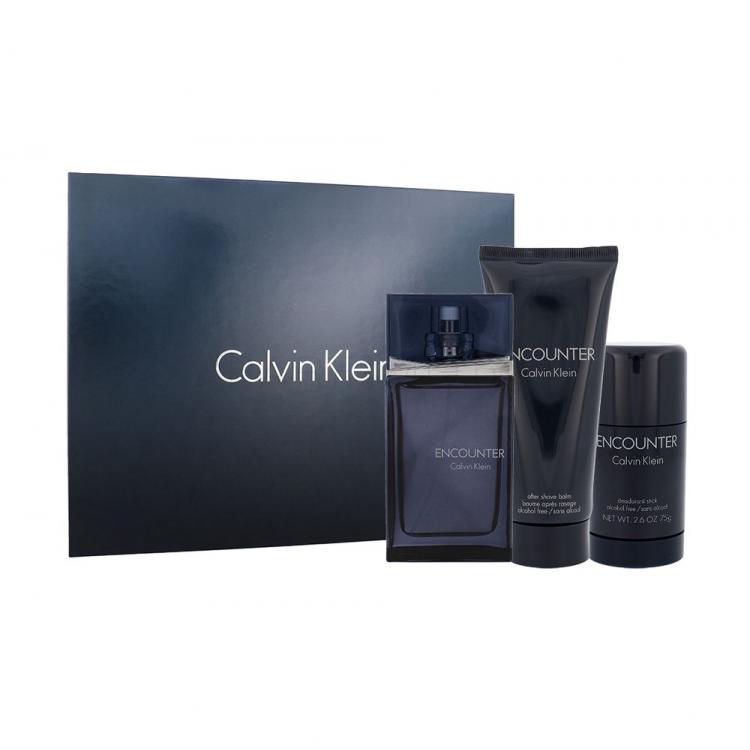 Calvin Klein Encounter Подаръчен комплект EDT 100 ml + балсам за след бръснене 100 ml + деостик 75 ml