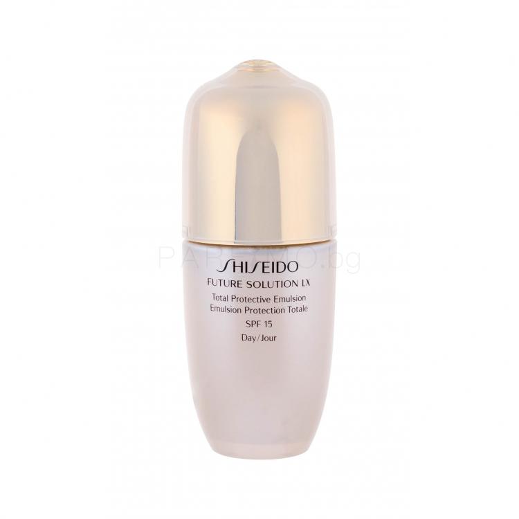 Shiseido Future Solution LX Total Protective Emulsion SPF15 Гел за лице за жени 75 ml