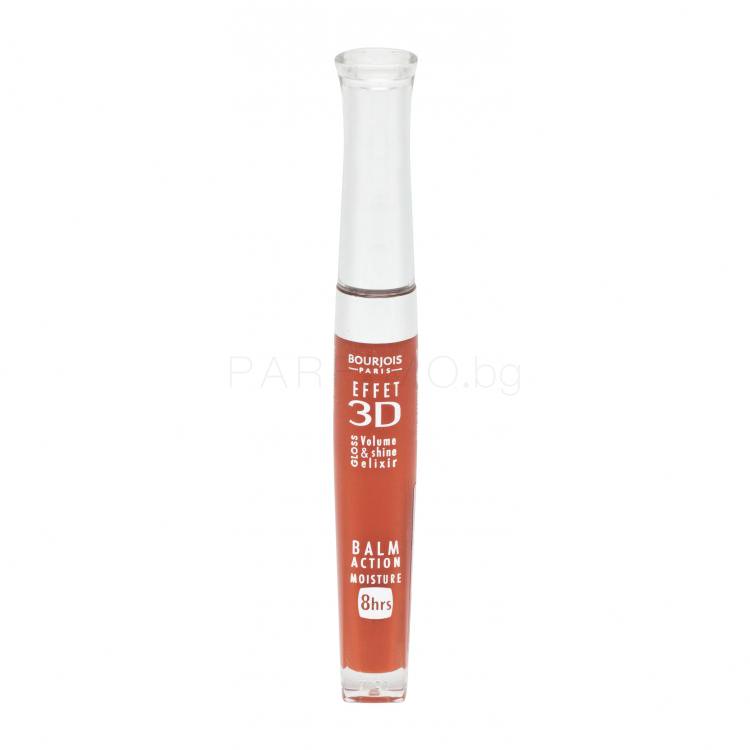 BOURJOIS Paris 3D Effet Блясък за устни за жени 5,7 ml Нюанс 55 Orange Energic
