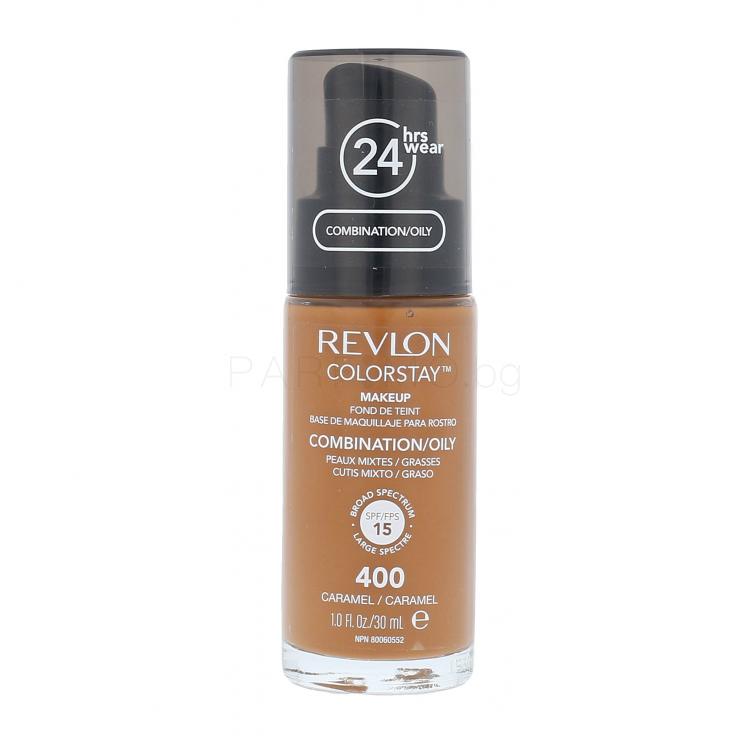 Revlon Colorstay Combination Oily Skin SPF15 Фон дьо тен за жени 30 ml Нюанс 400 Caramel