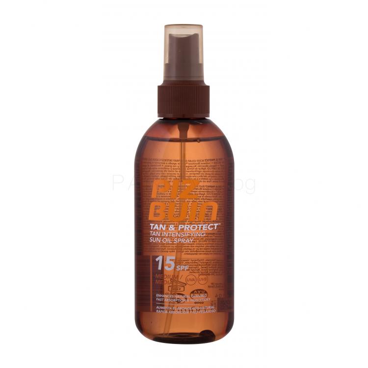 PIZ BUIN Tan &amp; Protect Tan Intensifying Oil Spray SPF15 Слънцезащитна козметика за тяло 150 ml