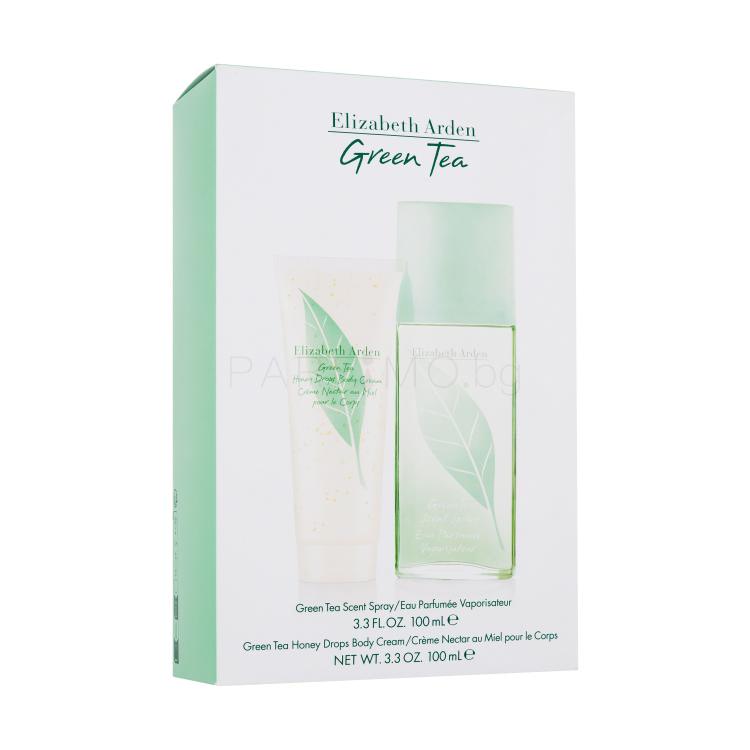 Elizabeth Arden Green Tea SET1 Подаръчен комплект EDP 100 ml + крем за тяло Honey Drops 100 ml