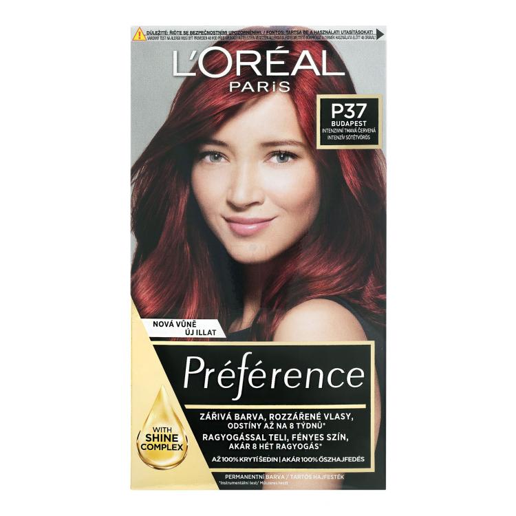 L&#039;Oréal Paris Préférence Féria Боя за коса за жени 60 ml Нюанс P37 Pure Plum