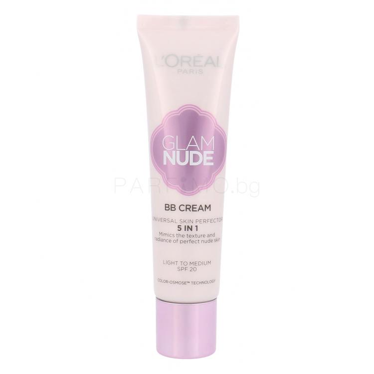 L&#039;Oréal Paris Nude Magique 5in1 SPF20 BB крем за жени 30 ml Нюанс Light