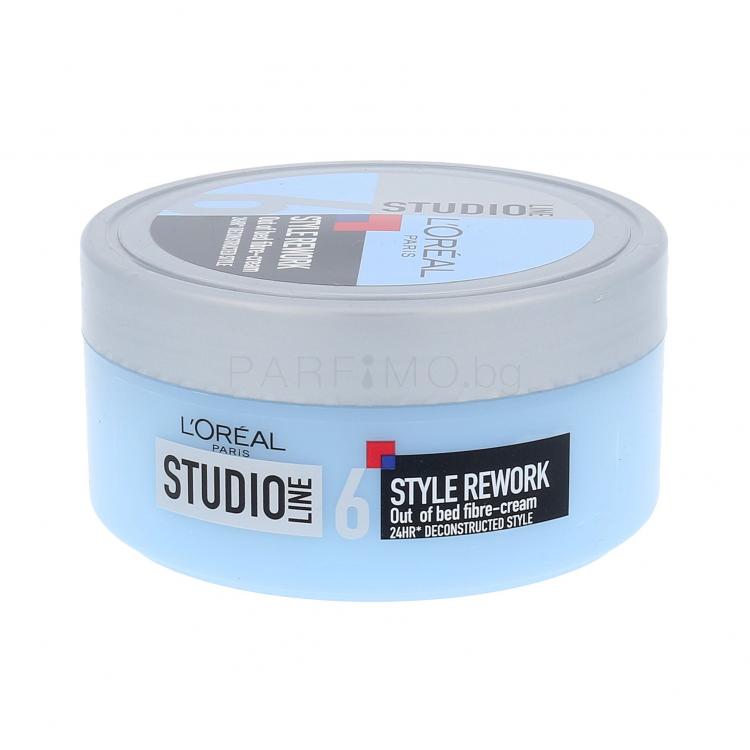 L&#039;Oréal Paris Studio Line Style Rework Out Of Bed Fibre Cream Гел за коса за жени 150 ml