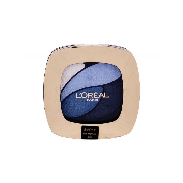 L&#039;Oréal Paris Color Riche Quad Eye Shadows Сенки за очи за жени 2,5 ml Нюанс E8 Bleu Mariniere