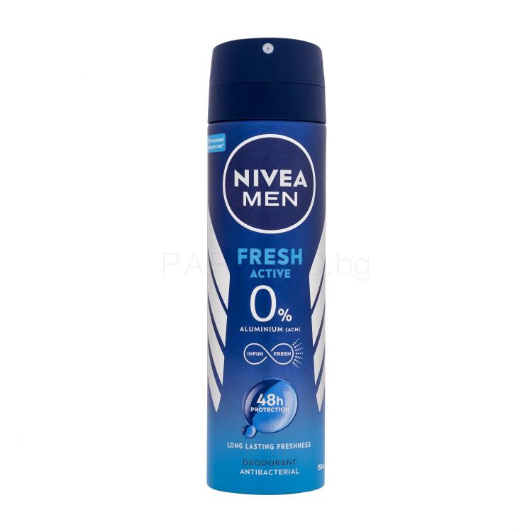 Nivea Men Fresh Active 48h Дезодорант за мъже 150 ml