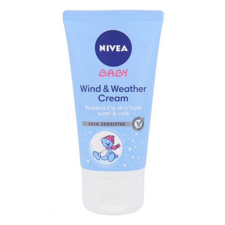 Nivea Baby Wind &amp; Weather Cream Дневен крем за лице за деца 50 ml