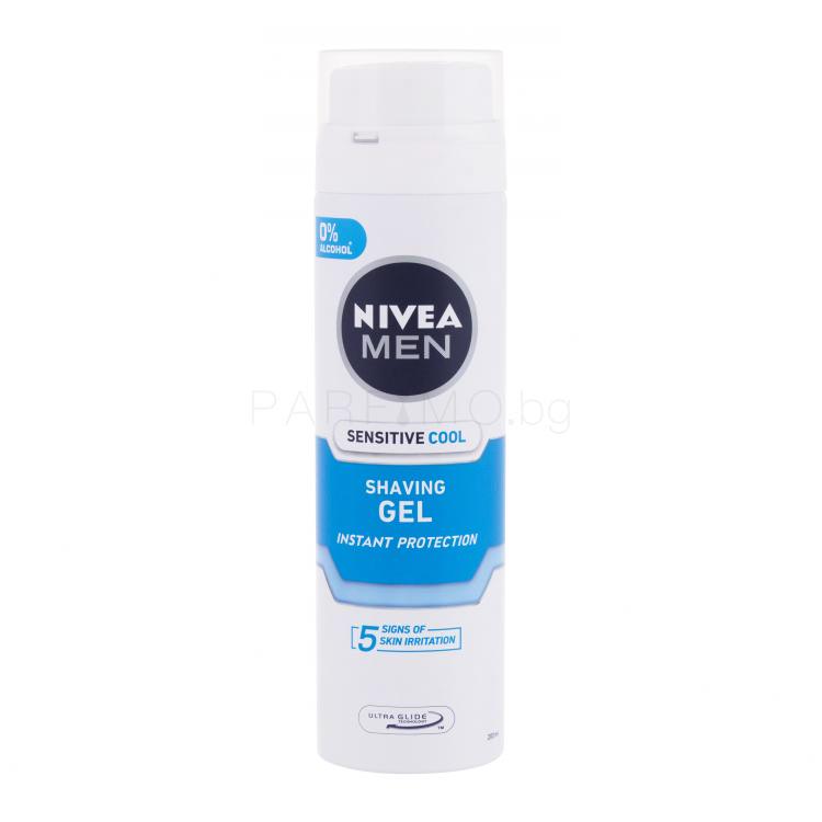 Nivea Men Sensitive Cooling Гел за бръснене за мъже 200 ml