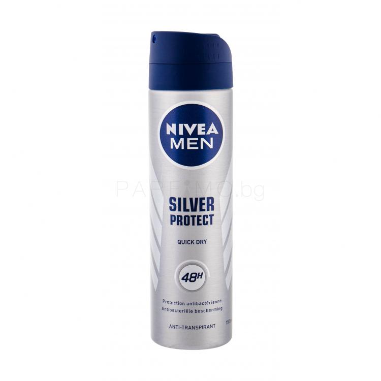 Nivea Men Silver Protect 48h Антиперспирант за мъже 150 ml