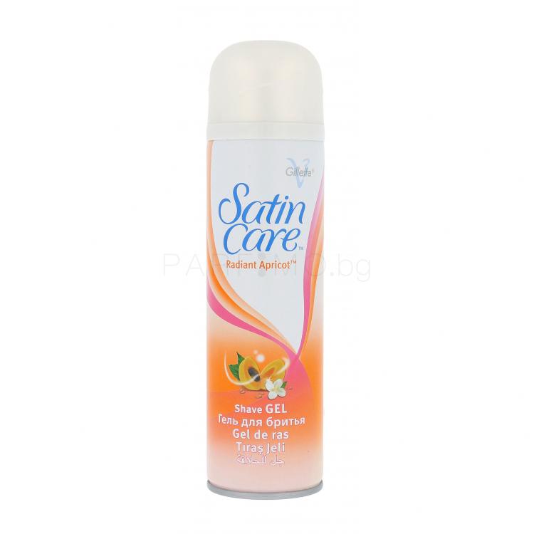 Gillette Satin Care Radiant Apricot Гел за бръснене за жени 200 ml