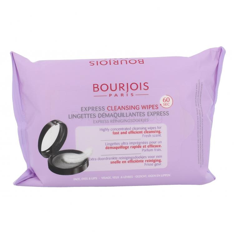 BOURJOIS Paris Express Cleansing Wipes Почистващи кърпички за жени 25 бр
