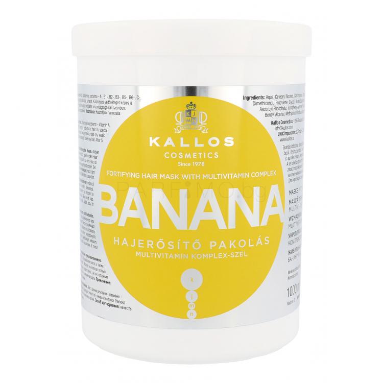 Kallos Cosmetics Banana Маска за коса за жени 1000 ml