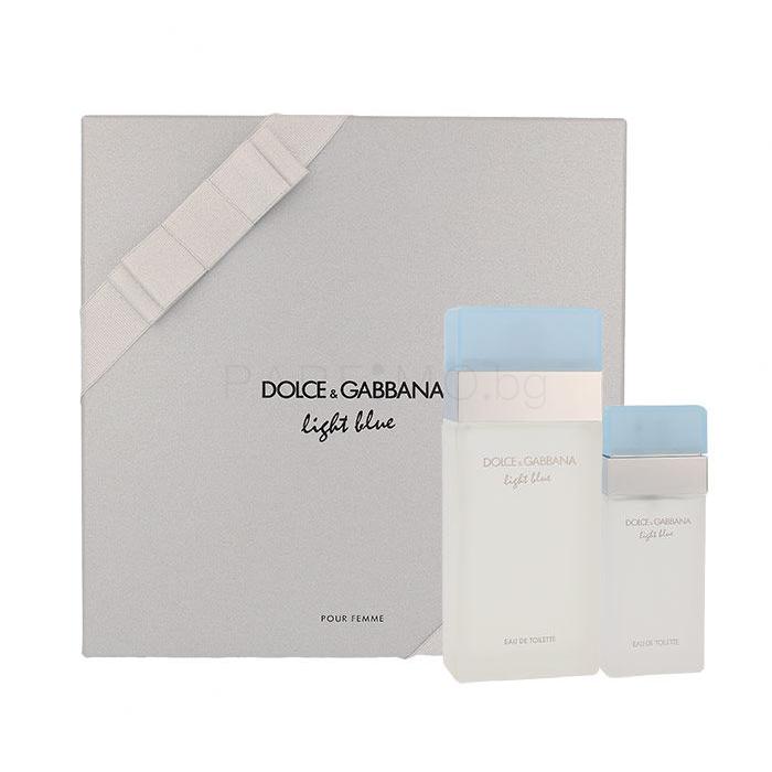 Dolce&amp;Gabbana Light Blue Подаръчен комплект EDT 100 ml + EDT 25 ml увредена кутия