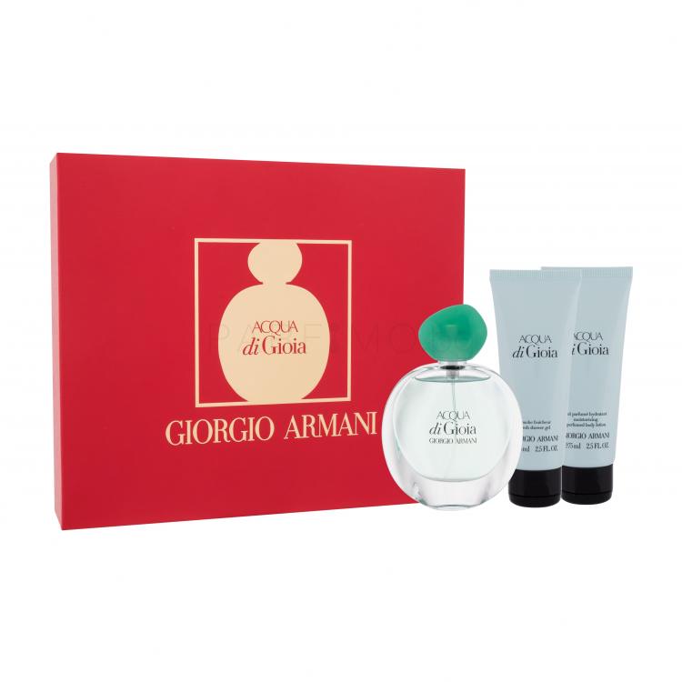 Giorgio Armani Acqua di Gioia Подаръчен комплект EDP 50 ml + лосион за тяло 75 ml + душ гел 75 ml