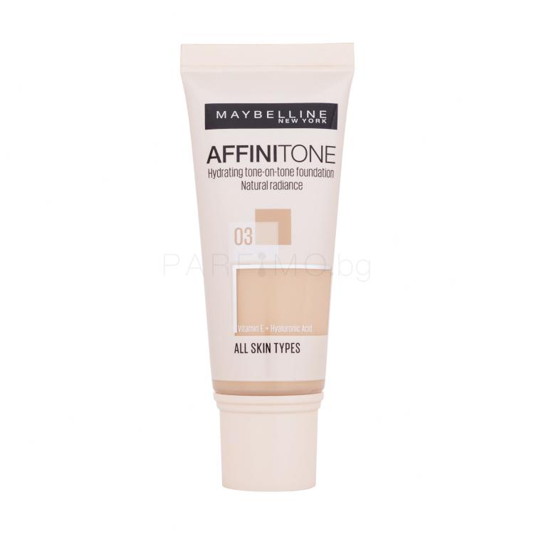 Maybelline Affinitone Фон дьо тен за жени 30 ml Нюанс 03 Light Sand Beige