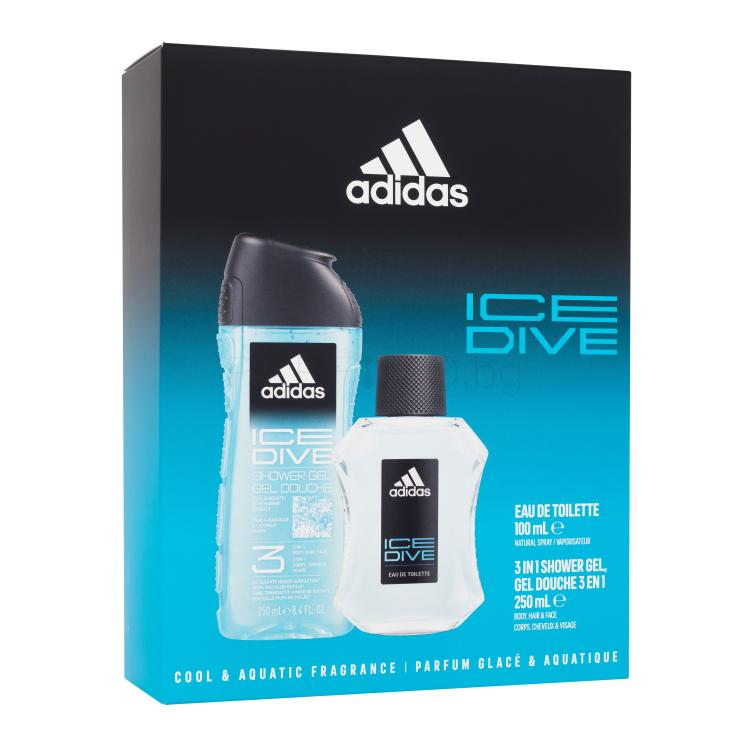 Adidas Ice Dive Подаръчен комплект EDT 100 ml + душ гел 250 ml