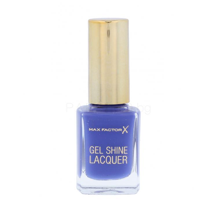 Max Factor Gel Shine Лак за нокти за жени 11 ml Нюанс 40 Glazed Cobalt