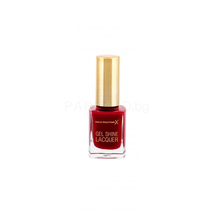 Max Factor Gel Shine Лак за нокти за жени 11 ml Нюанс 50 Radiant Ruby