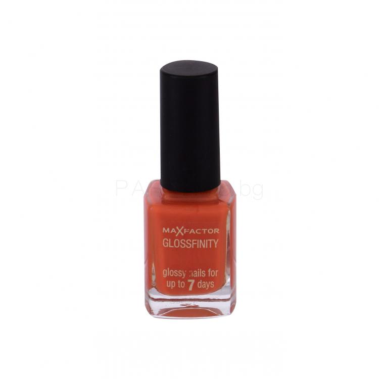 Max Factor Glossfinity Лак за нокти за жени 11 ml Нюанс 80 Sunset Orange