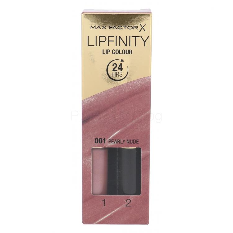 Max Factor Lipfinity 24HRS Lip Colour Червило за жени 4,2 гр Нюанс 001 Pearly Nude