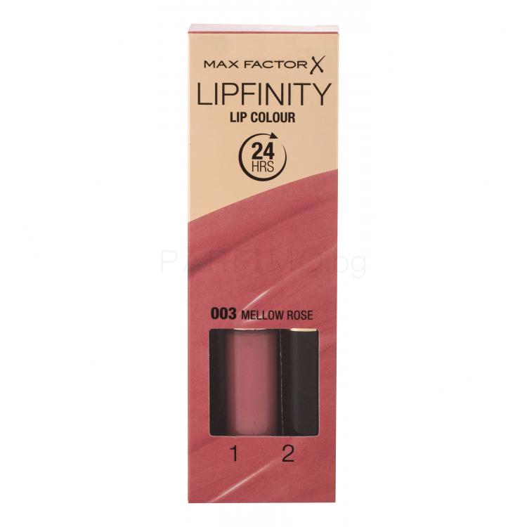 Max Factor Lipfinity 24HRS Lip Colour Червило за жени 4,2 гр Нюанс 003 Mellow Rose