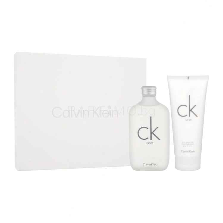 Calvin Klein CK One Подаръчен комплект EDT 200 ml + лосион за тяло 200 ml