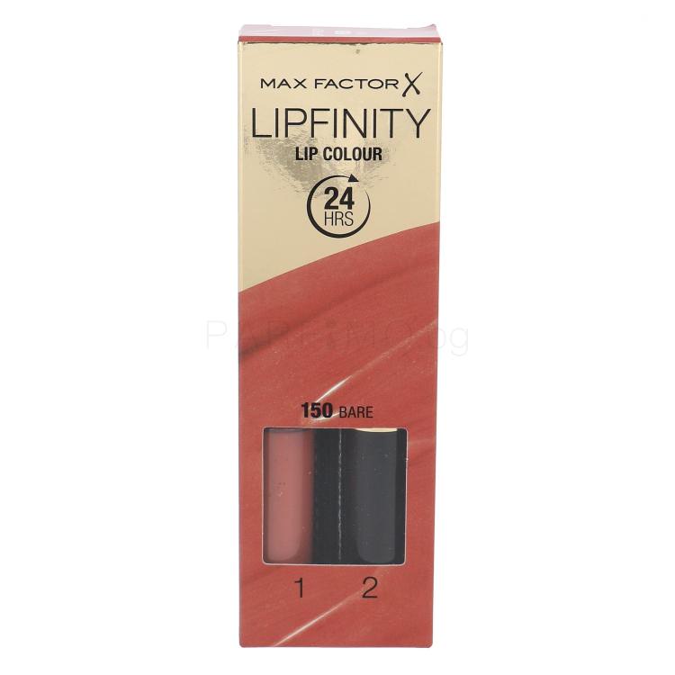 Max Factor Lipfinity Lip Colour Червило за жени 4,2 g Нюанс 150 Bare