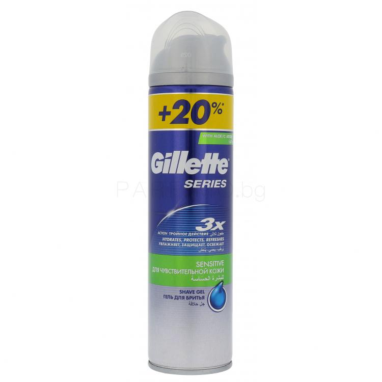 Gillette Series Sensitive Гел за бръснене за мъже 240 ml