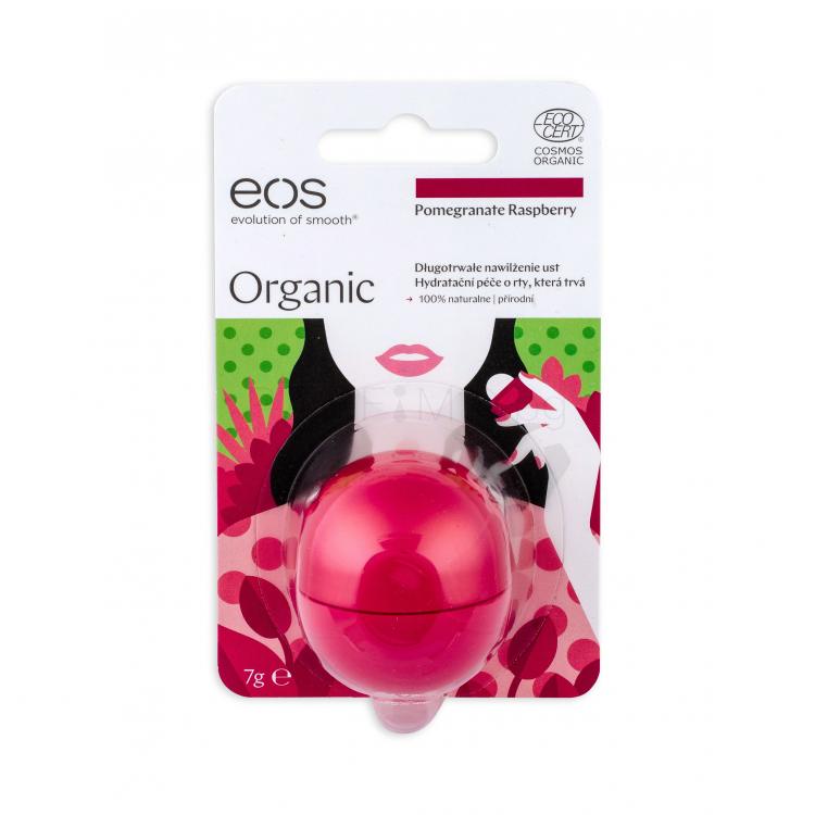 EOS Organic Балсам за устни за жени 7 гр Нюанс Pomegranate Raspberry