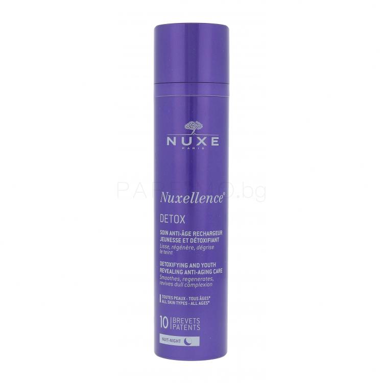 NUXE Nuxellence Detox Anti-Aging Night Care Нощен крем за лице за жени 50 ml