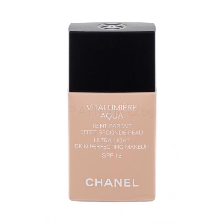 Chanel Vitalumière Aqua SPF15 Фон дьо тен за жени 30 ml Нюанс 42 Beige Rosé