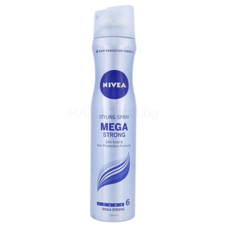Nivea Mega Strong Лак за коса за жени 250 ml