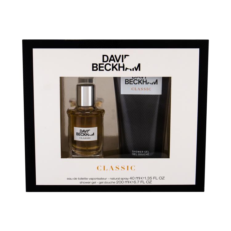 David Beckham Classic Подаръчен комплект EDT 40 ml + душ гел 200 ml увредена кутия