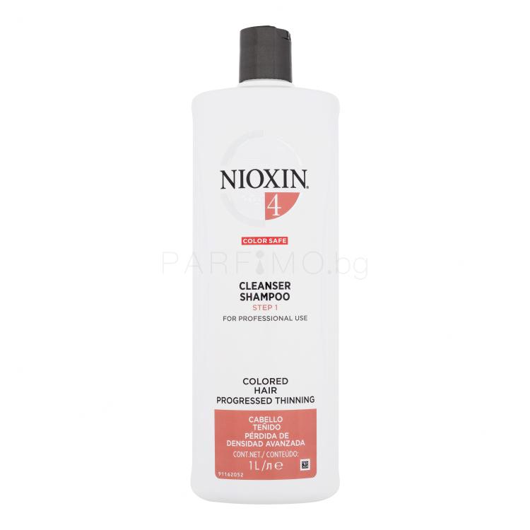 Nioxin System 4 Color Safe Cleanser Shampoo Шампоан за жени 1000 ml
