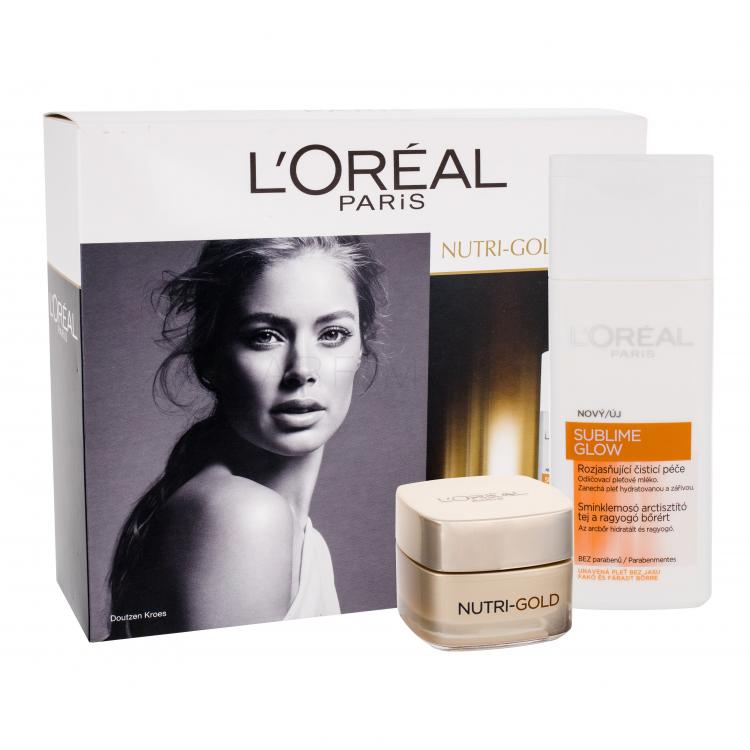 L&#039;Oréal Paris Nutri-Gold Подаръчен комплект дневен крем за лицеNutri Gold 50 ml + лосион Sublime Glow 200 ml