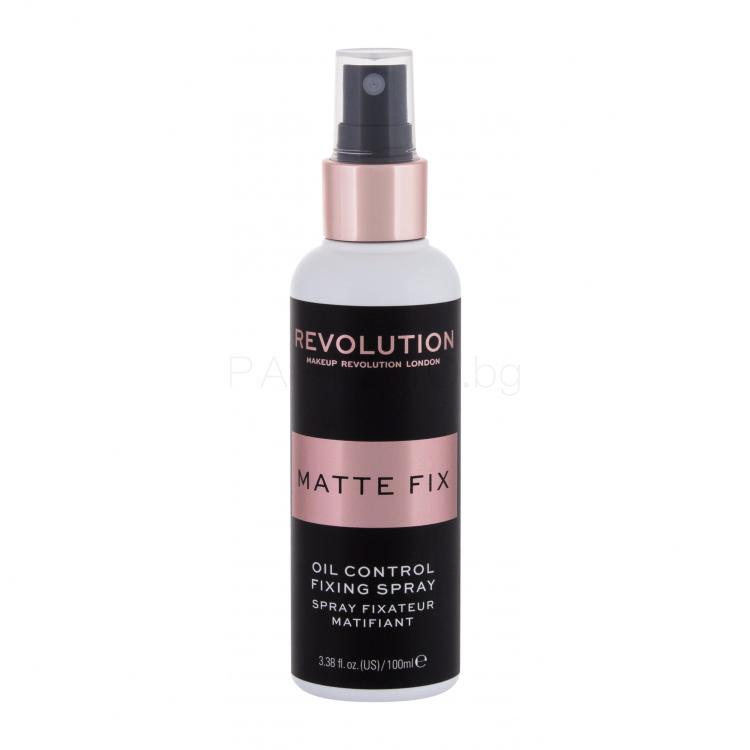 Makeup Revolution London Matte Fix Oil Control Spray Фиксатор за грим за жени 100 ml