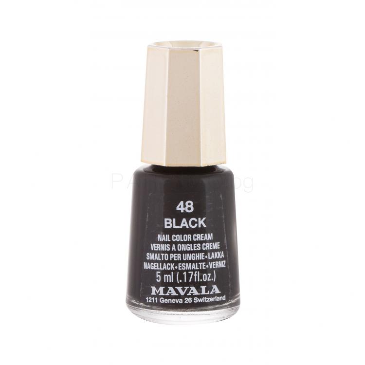 MAVALA Mini Color Лак за нокти за жени 5 ml Нюанс 48 Black