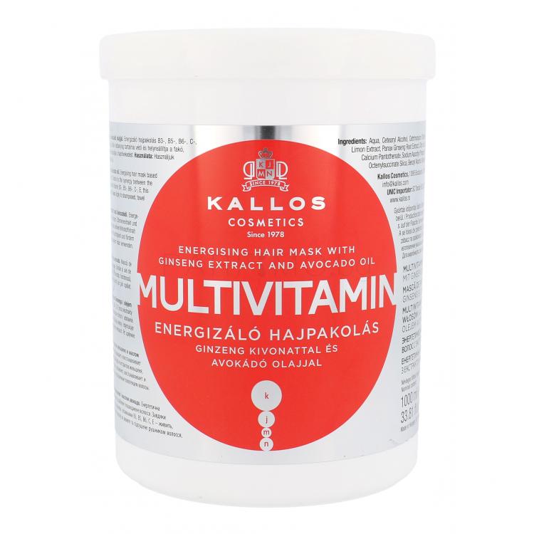 Kallos Cosmetics Multivitamin Маска за коса за жени 1000 ml