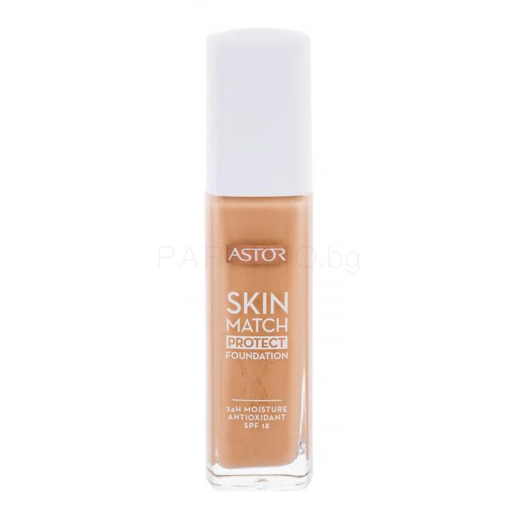ASTOR Skin Match Protect SPF18 Фон дьо тен за жени 30 ml Нюанс 102 Golden Beige