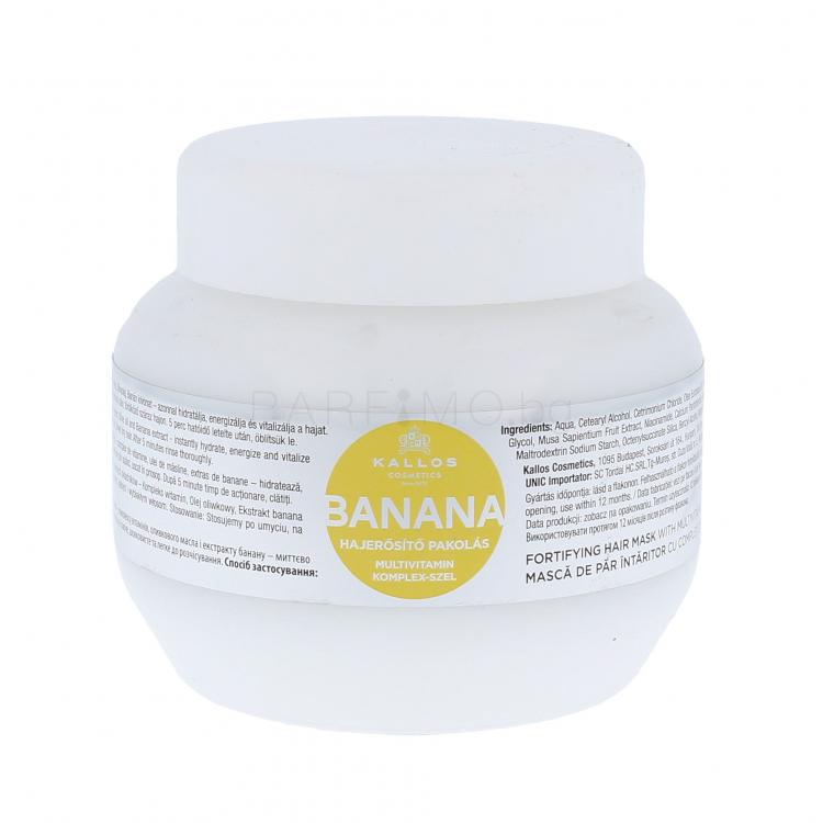 Kallos Cosmetics Banana Маска за коса за жени 275 ml