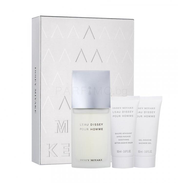 Issey Miyake L&#039;Eau D&#039;Issey Pour Homme Подаръчен комплект EDT 75 ml + душ гел 50 ml + балсам за след бръснене 50 ml